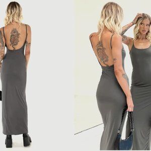backless maxi dress